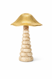 Precio al por mayor, escultura decorativa de resina y mármol con forma de hongo, figura de lujo para decoración de mesa, resina azul. - Product Image 3