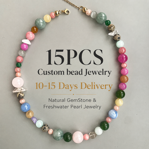 Collier de créateur personnalisé à faible MOQ, perles de pierres précieuses naturelles, idéal pour les boutiques de cadeaux <span class=keywords><strong>et</strong></span> la bijouterie - Product Image 1