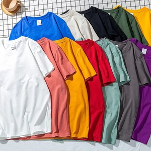 T-shirt en jersey pour homme, mode estivale, décontracté, uni, manches courtes, surdimensionné, écologique, respirant, 180g, 100% coton, hip-hop - Product Image 6