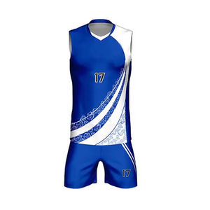 Conjuntos de Camiseta y Pantalones Cortos de Voleibol al por Mayor, Ropa Deportiva para Equipos y Prácticas, Cuello Redondo - Product Image 6