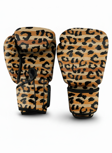 Custom Made Leopard Design Boxing <b>Gloves</b> PU Leather MMA Training Sparring <b>Gloves</b> Fitness Punching Bag Custom Logo Design <b>Gloves</b> - Product Image 6