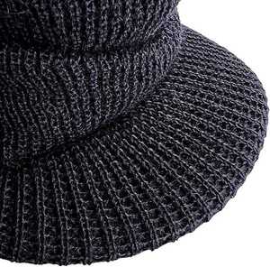 Bonnet en tricot essentiel unisexe à côtes pour un usage quotidien en hiver - Product Image 4