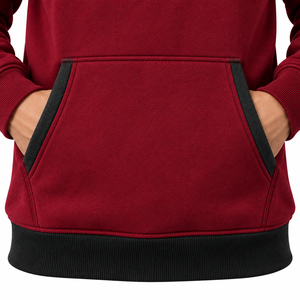 Conjunto Deportivo de Invierno de 2 Piezas, Talla Grande, Informal, de Forro Polar, 100% Algodón, Transpirable, Ecológico, Unisex, con Capucha y Cuello Alto - Product Image 3