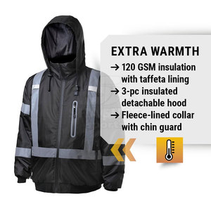 Chaqueta de seguridad reflectante para trabajo, impermeable, ropa de trabajo, chaqueta de seguridad para hombre - Product Image 3