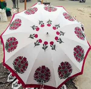 Sombrilla de Jardín Plegable de Algodón Hecha a Mano de 72 Pulgadas para Verano, Precio al por Mayor, Sombrilla Impresa, No se Aceptan Devoluciones - Product Image 6