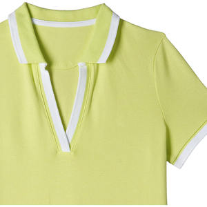 Factory Made White Color Wholesale Cheap 100 % Custom Made Embroidery <b>Women</b> <b>Polo</b> <b>Shirt</b> - Product Image 3