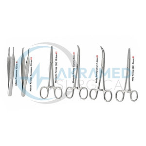 High Quality 11 Piece General Surgical Instrument Set Stainless Steel Reusable CE Certified Dissecting Forceps <b>Kit</b> - Product Image 5