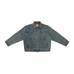 <b>Custom</b> <b>Denim</b> <b>Jacket</b> for Men High Quality Coats Jean Work <b>Jacket</b> Casual Street Wear Cotton Washed <b>Denim</b> <b>Jacket</b> - Product Image 3