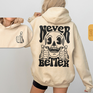 Women Autumn Winter Hoodie Top Letter Print Long Sleeve Pockets Sweater Pullover Lady Plus Size Casual Sport Sweat Shirt - Product Image 2