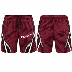 Pantalones Cortos Deportivos Sublimados Personalizados Amarillos para Hombre, Ligeros, de Secado Rápido, Transpirables, para Gimnasio, Entrenamiento, Running - Product Image 4
