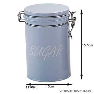 <b>Labeled</b> Sugar Tea and Coffee Canister for the Kitchen/Factory Direct Sale Gold Sugar Tea <b>Spice</b> Stainless Pot - Product Image 3