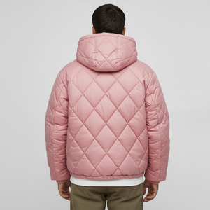 Veste matelassée de haute qualité pour homme, sur mesure, brillante, grande taille, avec capuche, en duvet d'oie - Product Image 3