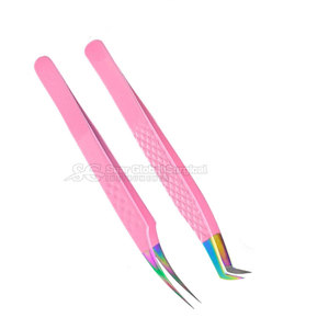 Pince à épiler en acier inoxydable de qualité professionnelle pour extensions de cils - Outil de précision et de contrôle pour artiste en cils - Product Image 2