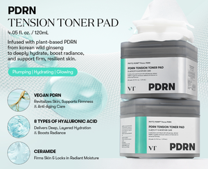 Almohadilla Tónica Tensión PDRN VT COSMETIC, Control de Grasa, OEM/ODM, Auténtico, Hecho en Corea - Product Image 3