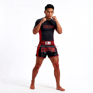 Conjunto de Shorts de Boxeo, Kickboxing y Muay Thai, Camiseta de Compresión, Equipo de Lucha, OEM, ODM - Product Image 4