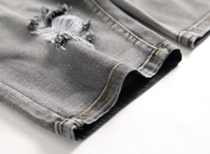 Pantalones Cortos de Mezclilla Negros de Estilo Vintage para Hombre, Sueltos, Lavado Ligero, Cintura Alta, Pierna Ancha, Bolsillos Tejidos, Resistentes al Viento, 100% Algodón, para Gimnasio - Product Image 5