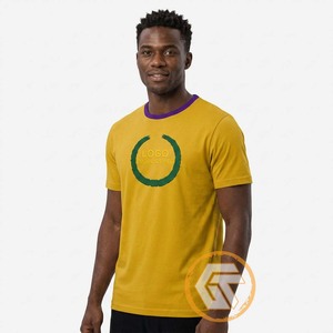 GREEK TREASURES Camiseta de manga corta con cuello redondo de jersey sólido, de alta calidad, para fraternidad griega Psi Phi, 100% algodón transpirable - Product Image 4