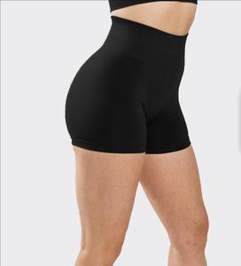 Shorts de sport sans couture taille haute pour femme, personnalisés par le fabricant, 75 % polyamide 25 % élasthanne, collection 2026 - Product Image 6
