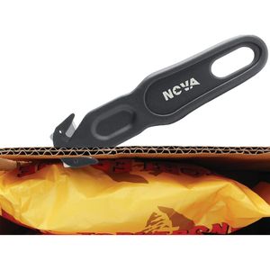Taglierino Ergonomico Nero di Sicurezza, Set da 5 Lame per Taglio Film, Apri-Cartoni e Imballaggi, Pratico Coltello Multiuso - Product Image 2