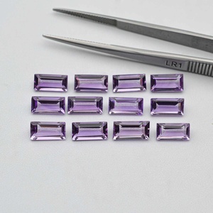 5mm 10mm naturel brésil améthyste à facettes Baguette coupe violet pierre précieuse en vrac pour la fabrication de bijoux accessoires nouveaux produits tendance - Product Image 4