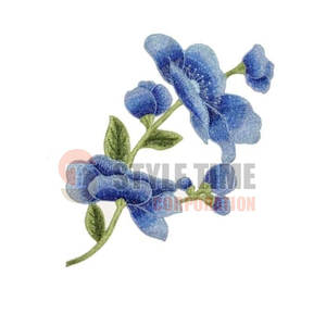 Broderie florale de haute qualité sur base en tissu durable avec un magnifique travail de fil, badges décoratifs brodés de fleurs - Product Image 6