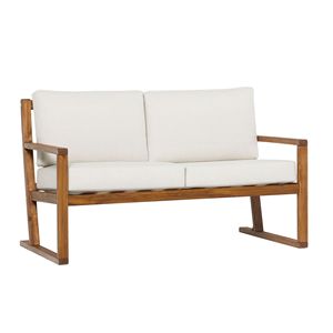 Mobili moderni da giardino moderni in legno massello con doghe in legno massello contemporaneo - Product Image 1