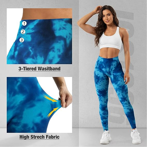 Leggings de sport taille haute sans couture pour femmes, idéaux pour le yoga, la course et l'entraînement en salle de sport – Vente en gros - Product Image 3