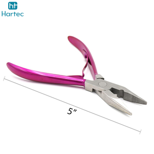Pinzas para Extensiones de Cabello con Microperlas de Acero Inoxidable, Color Rosa, con Dientes para Extensiones de Cabello Humano - Product Image 6
