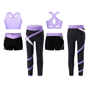 Ensemble de vêtements de sport pour femmes modernes en trois pièces : leggings sans couture taille haute, soutien-gorge de sport et veste zippée intégrale avec étiquette privée OEM ODM - Product Image 4
