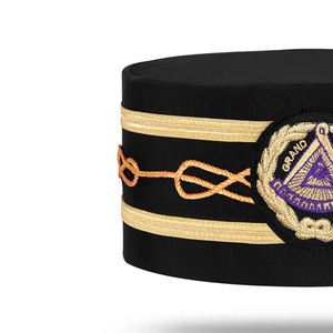 Gorra de la Orden del Círculo Dorado con Lentejuelas Bordadas y Hilos de Oro, Gorro Masónico Transpirable para Exteriores, Unisex - Product Image 6