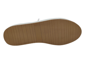 Zapatillas Deportivas de Piel Vacuna Blanca para Hombre Dlords, con Cordones, Puntera Transpirable, Entresuela de EVA, Suela de TPR, Ligeras, Amortiguadoras de Impactos, para Caminar - Product Image 2