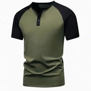 Men's New Summer Fashion Solid Color Blank Round Neck Slim High-Elastic Custom T-<b>Shirt</b> Thin Casual - Product Image 1