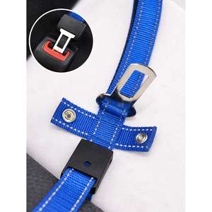 Guinzaglio di sicurezza riflettente Yommy 2.5110 cm con adattatore per cintura, guinzaglio per animali domestici ad alta visibilità per passeggiate all'aperto - Product Image 3