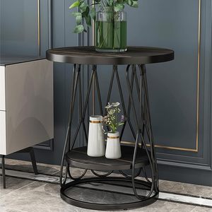 M.F. INTERNATIONAL EXPORTS MF-AB-211 Mesa de Centro Moderna y Duradera con Tapa de Mármol y Estructura Metálica, No Plegable, para Sala de Estar - Product Image 3