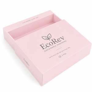 Custom Luxury Eco-Friendly Cosmetic Drawer Gift <b>Box</b> with Gold Foil Hot Stamping UV Coating Glossy Lamination Sponge Liner - Product Image 1