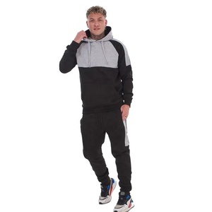 Conjunto Deportivo para Hombre con Capucha, Sudadera y Pantalones Jogger en Bloques de Color, Ropa Deportiva Informal 2026 - Product Image 1