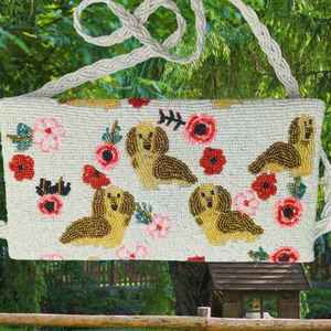 Sac à main artisanal de luxe indien, multicolore, forme baguette, durable, style ethnique, fait main, accessoires de mode en cristal, pour un usage décontracté - Product Image 5