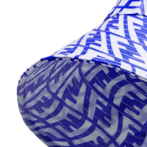 Chapeau Bob Unisexe à Motif Géométrique Bleu, Chapeau d'Été Décontracté de Plage à Large Bord pour Adulte en Polyester Non-Tissé - Product Image 6