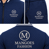 Ensemble de survêtement d'été respirant en polaire pour homme MANGOES FASHION, taille plus, en polyester/coton, avec sweat à capuche et pantalon de survêtement à taille élastique