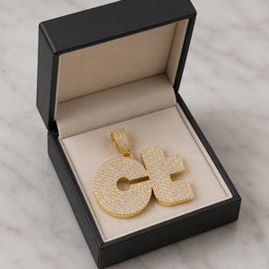 Custom Fully Iced 925 <b>Silver</b> <b>Initial</b> Letter Pendant Fine Luxury Hip Hop Style Logo Charms Moissanite Diamond <b>Necklace</b> for Unisex - Product Image 5