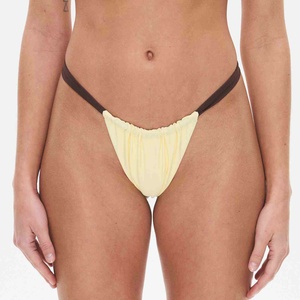 Conjunto de Bikini de Lujo de 3 Piezas para Niñas, Tejido de Spandex/Poliéster, Cintura Alta, con Aros, Ecológico, Traje de Baño para Mujer - Product Image 3