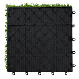 Rompecabezas de césped, baldosas de césped artificial en jardín/Decoración de piso, baldosas de césped artificial de hierba PE de alta calidad - Product Image 6