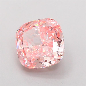 Diamant de laboratoire CVD rose vif fantaisie certifié IGI, taille coussin, VS1, diamant non monté pour la fabrication de bijoux de luxe - Product Image 3