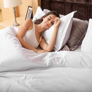 Juego de Ropa de Cama de Hotel de Lujo de 4 Piezas, Personalizado, 100% Microfibra Tejida, con Rayas Satinadas, 300 Hilos, Ecológico, para Todas las Temporadas - Product Image 5