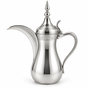 Middle Eastern Style <b>Metal</b> <b>Coffee</b> <b>Pot</b> With Ornate Design And Durable Finish For Tea Making - Product Image 1