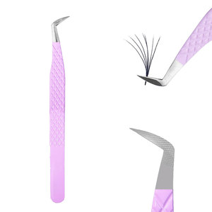 Pince à épiler pour extensions de cils en acier inoxydable, design personnalisé, durable, haute qualité, prix bas, en vente - Product Image 1