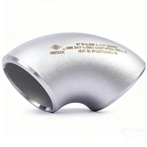 Raccord de tuyauterie en acier inoxydable à coude court de 90 degrés, fabriqué au Vietnam, conforme aux normes ASME B169 ASA403, en acier 304, 304L, 316, 316L, de 1 à 12 pouces - Product Image 2