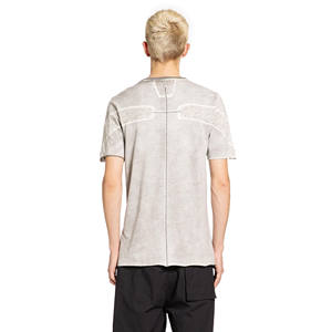 High Quality Cotton/Bamboo Fiber/Polyester for T-<b>Shirt</b> <b>Men</b> Casual Solid <b>White</b> Acid Washed <b>Short</b> <b>Sleeve</b> Tshirt - Product Image 4