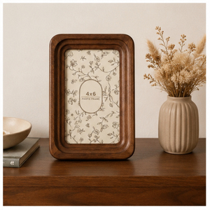 Wholesale Solid <b>Wood</b> <b>Picture</b> <b>Frame</b> Set Luxury Rounded Corner Curved Wooden Photo <b>Frame</b> for Tabletop Home Decor Gallery Wall - Product Image 3