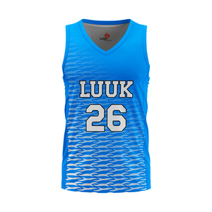 เสื้อบาสเก็ตบอล LUUK แบบสั่งทำพิเศษ คอวี แขนกุด ระบายเหงื่อได้ดี พิมพ์ลายแบบซับลิเมชั่น สำหรับผู้ใหญ่ ทุกเพศ ชุดทีม 26 - Product Image 4